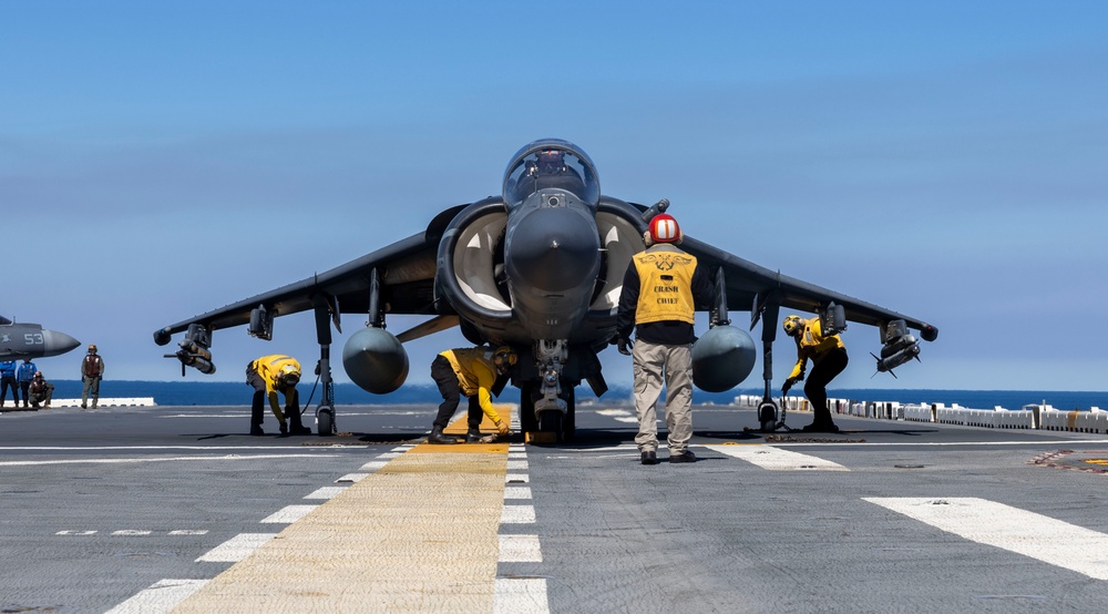 Wasp and Blue Knights Perform Flight Operations