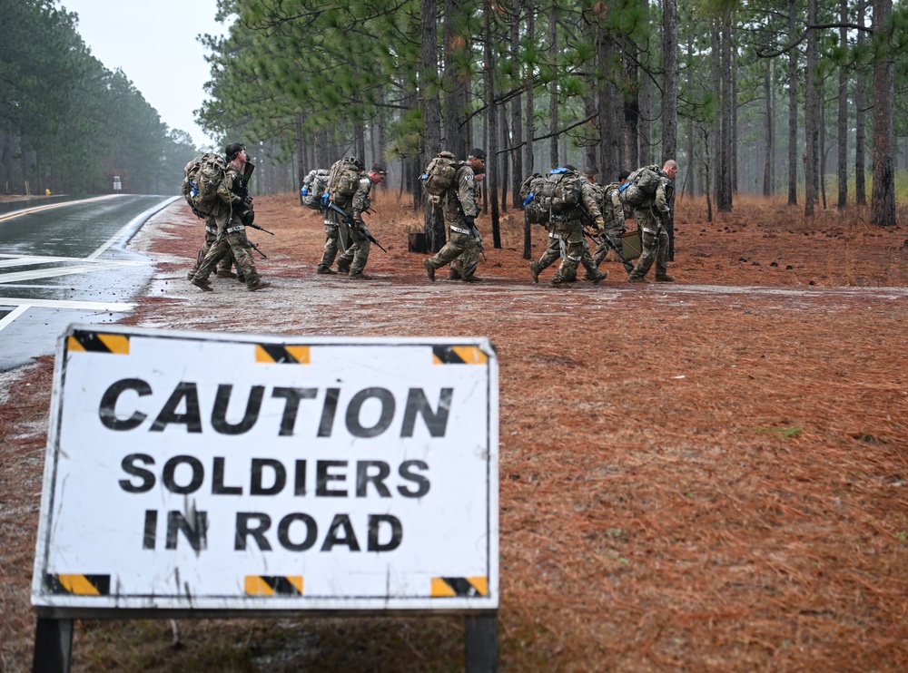 Civil Affairs Candidates Ruck March Event