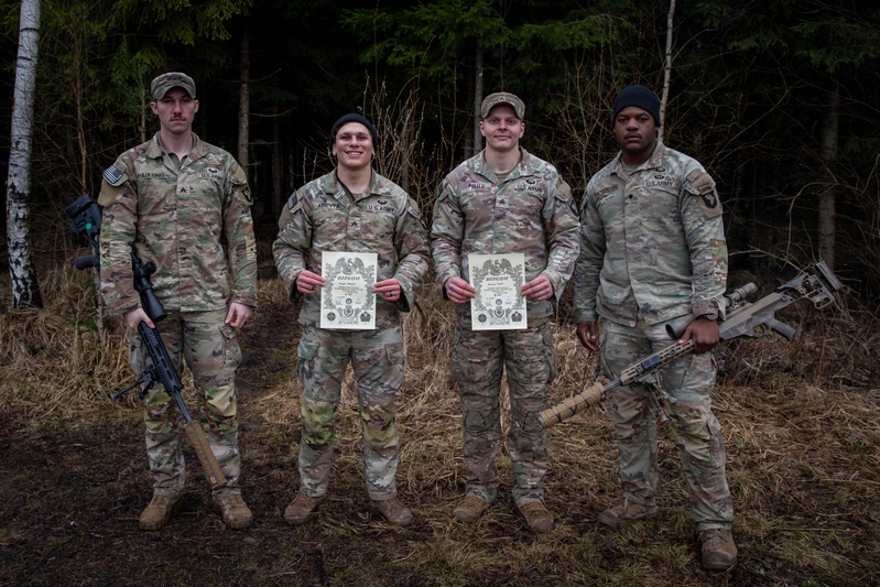 101st Airborne Division snipers place in international competition