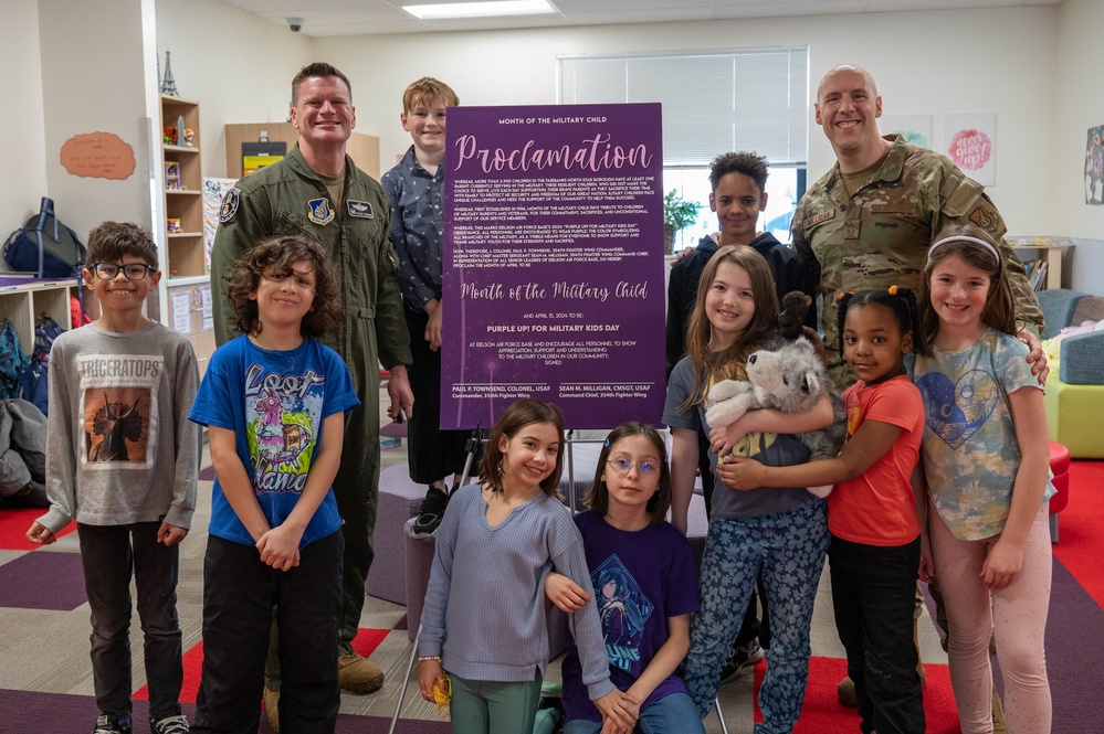 Eielson leadership signs Month of the Military Child proclamation