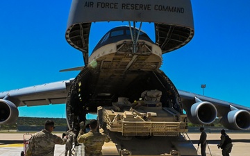 Army Vehicles Go Airborne As C-5 Shows Off Airlift Muscle Before Airshow