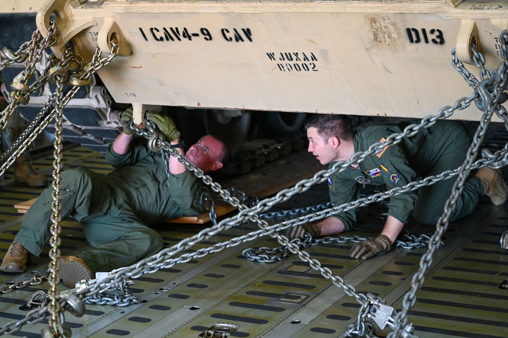 Army Vehicles Go Airborne As C-5 Shows Off Airlift Muscle Before Airshow