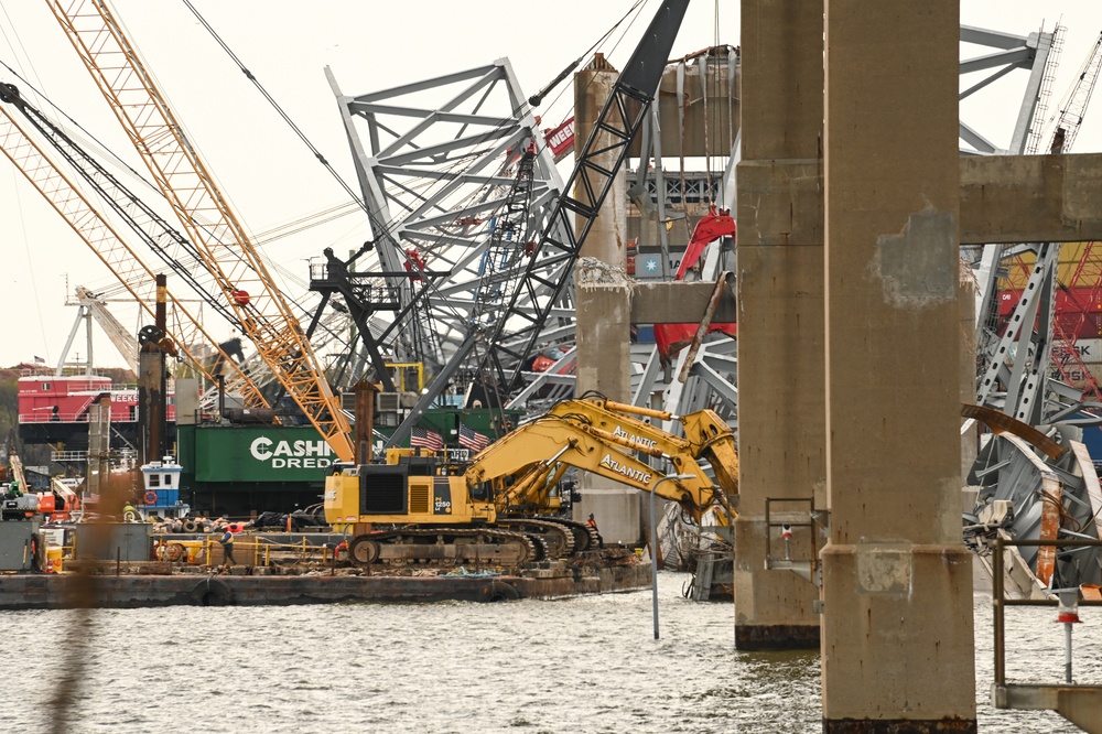 Key Bridge Response 2024 Operations Continue in Baltimore, Maryland