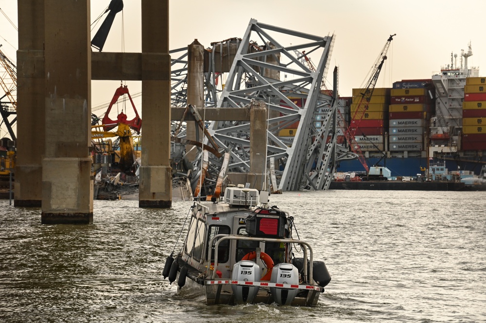 Key Bridge Response 2024 Operations Continue in Baltimore, Maryland