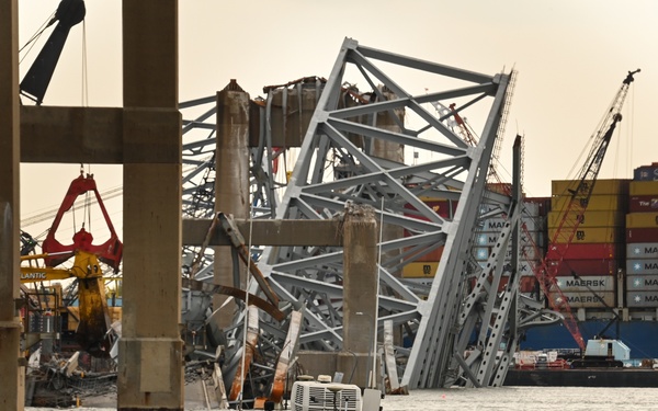 Key Bridge Response 2024 Operations Continue in Baltimore, Maryland