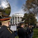 U.S. Soldiers rehearse an Armed Forces Full Honor Arrival Ceremony at The White House
