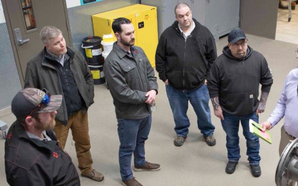 Portsmouth Naval Shipyard employees visit NUWC Division Newport for tours, briefings