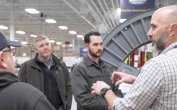 Portsmouth Naval Shipyard employees visit NUWC Division Newport for tours, briefings