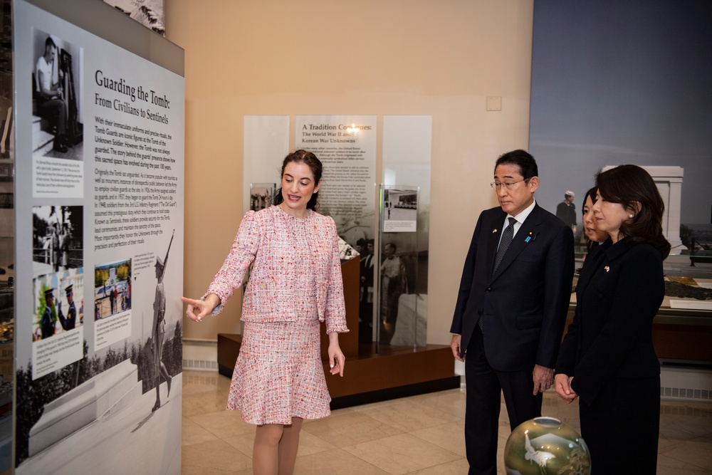 Japanese Prime Minister Fumio Kishida Visits Arlington National Cemetery