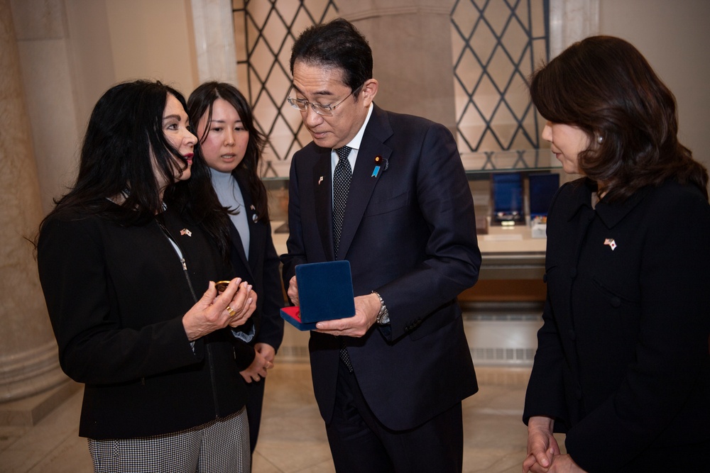 Japanese Prime Minister Fumio Kishida Visits Arlington National Cemetery