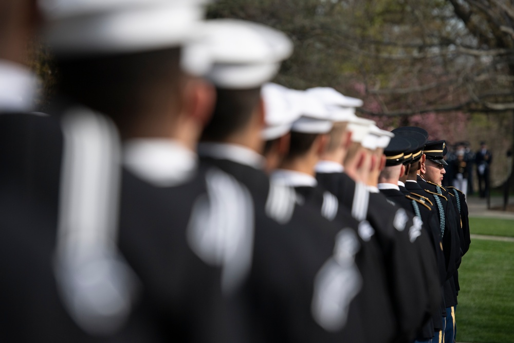 Japanese Prime Minister Fumio Kishida Visits Arlington National Cemetery