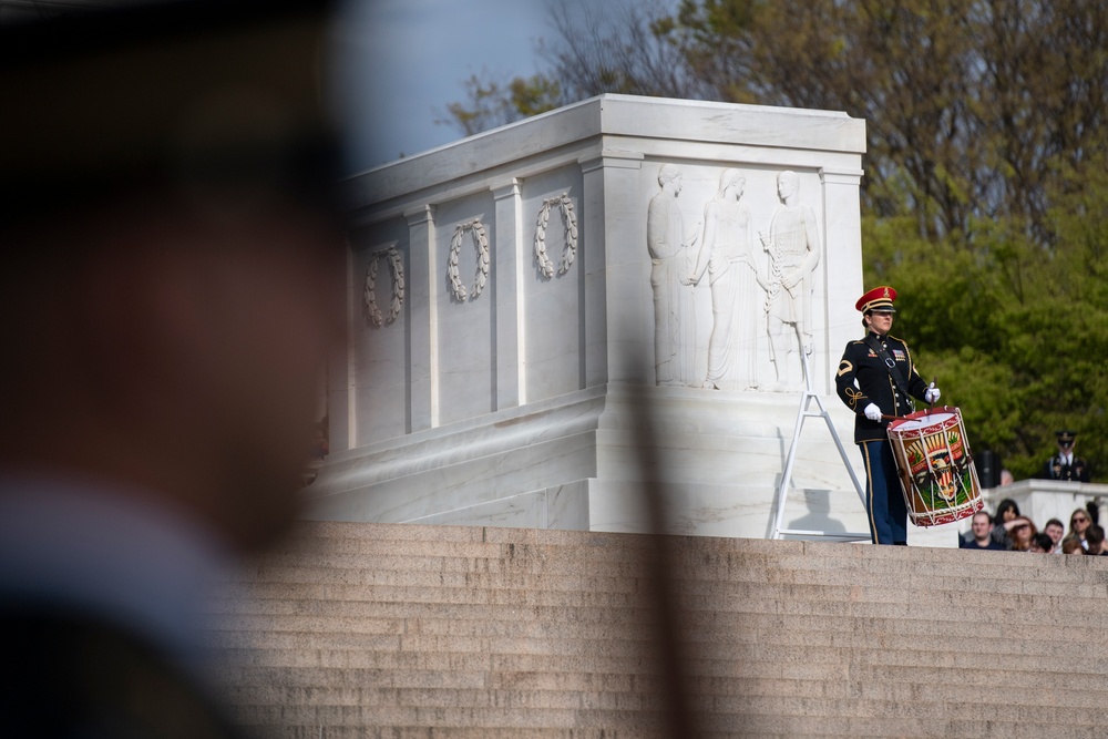 Japanese Prime Minister Fumio Kishida Visits Arlington National Cemetery