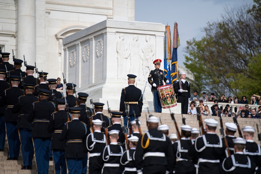 Japanese Prime Minister Fumio Kishida Visits Arlington National Cemetery