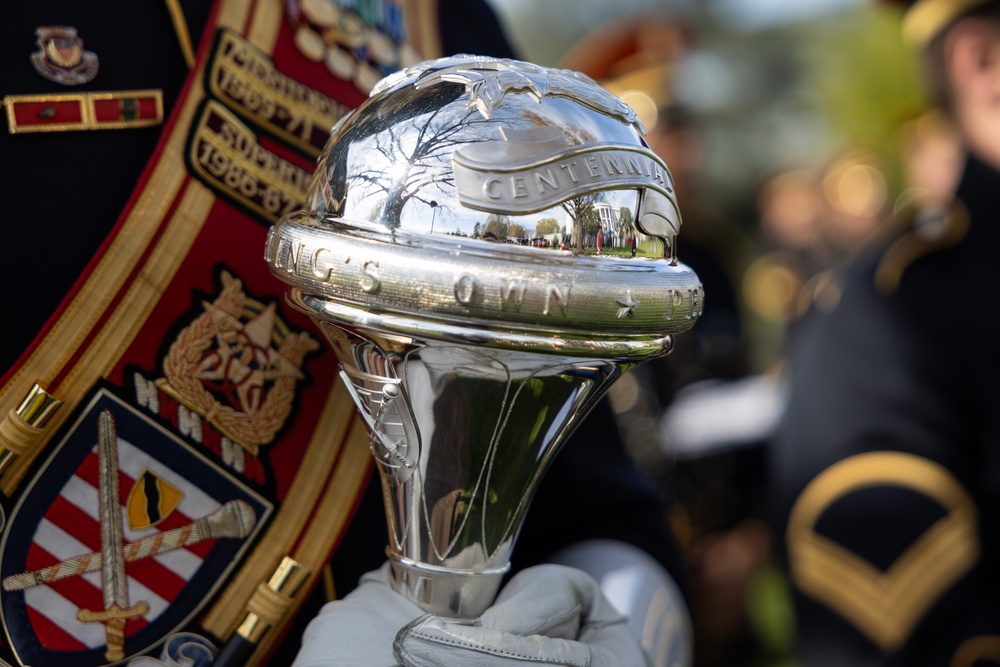 U.S. Soldiers rehearse an Armed Forces Full Honor Arrival Ceremony at The White House