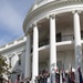 U.S. Soldiers rehearse an Armed Forces Full Honor Arrival Ceremony at The White House