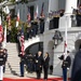 U.S. Soldiers rehearse an Armed Forces Full Honor Arrival Ceremony at The White House