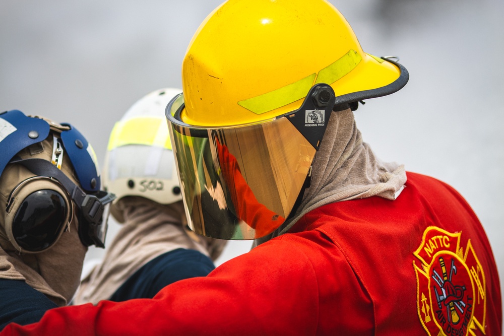 Aviation Boatswain's Mates (Handling) Practice Firefighting