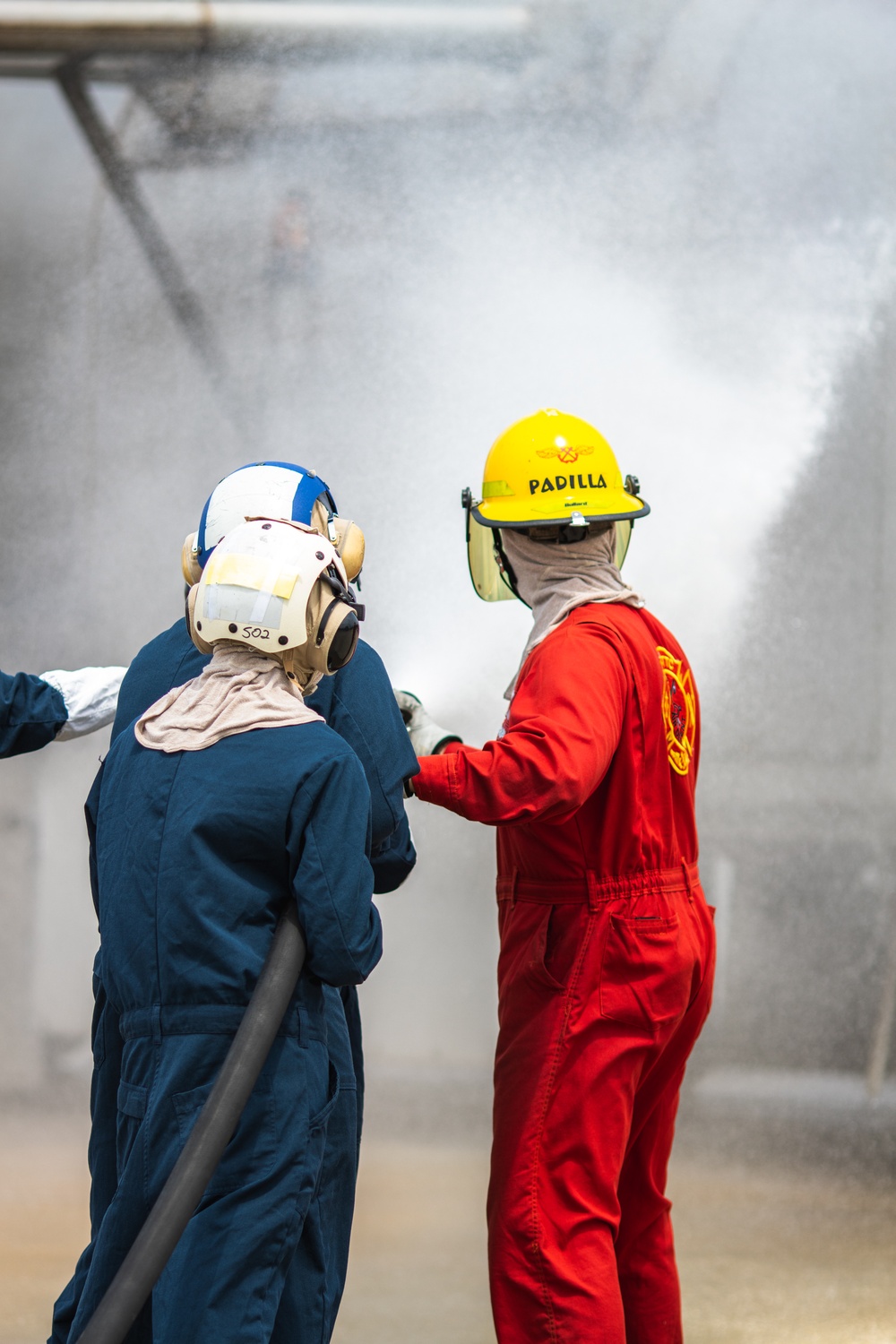 Aviation Boatswain's Mates (Handling) Practice Firefighting