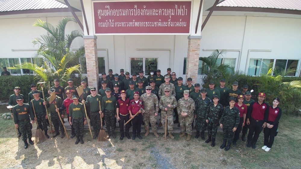 Hands-on fire training highlights Wildfire Exchange between Washington National Guard and Royal Thai Army