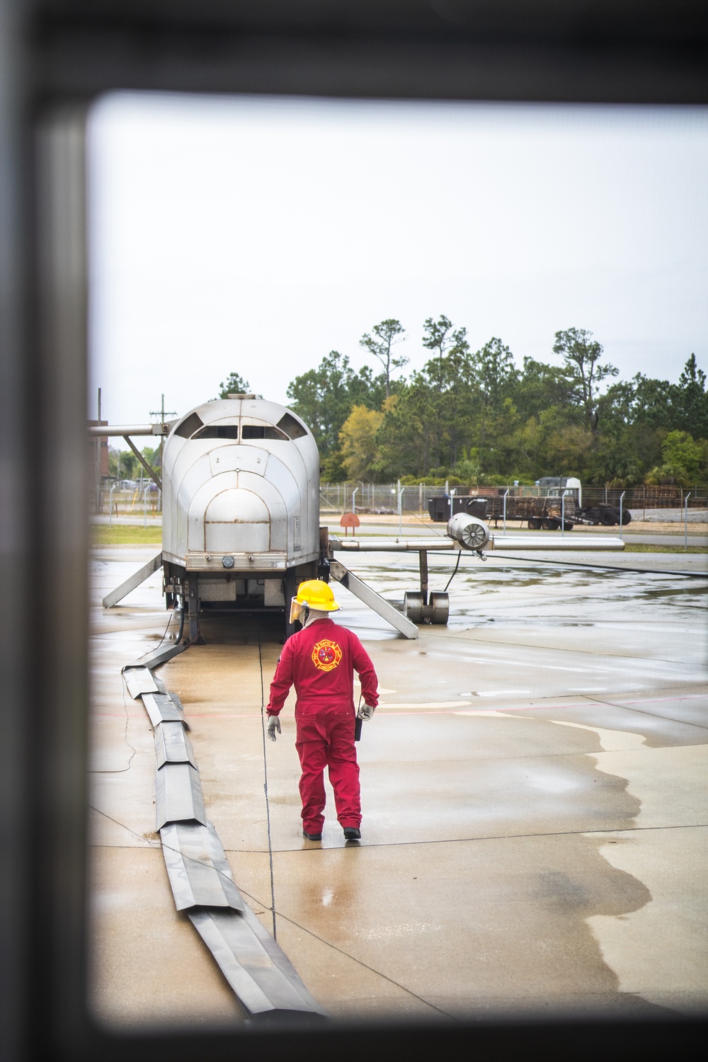 Aviation Boatswain's Mates (Handling) Practice Firefighting