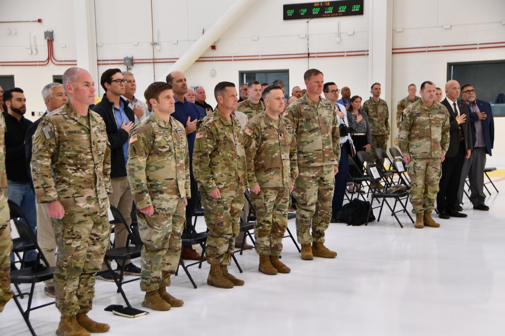 Dedication ceremony for new hangar at Yuma Proving Ground
