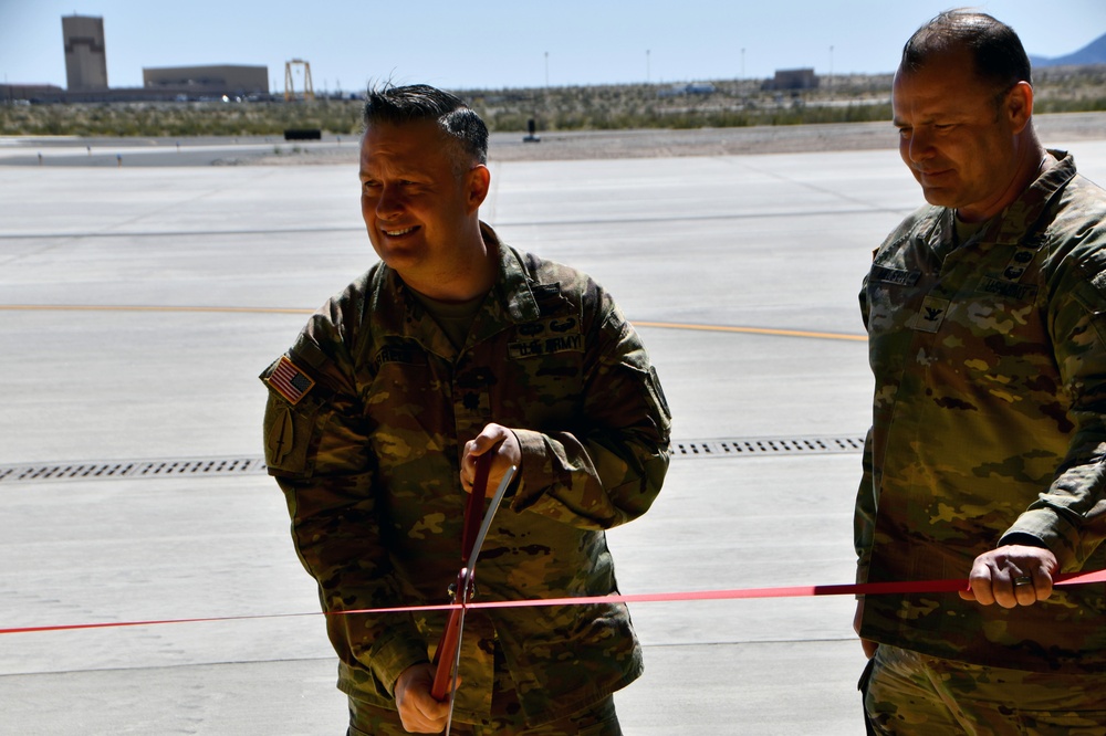 Dedication ceremony for new hangar at Yuma Proving Ground