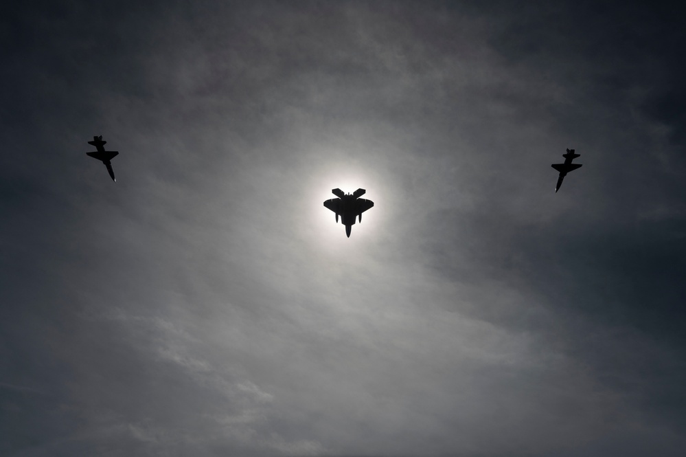 1st Fighter Wing Soars Through Celestial Spectacle