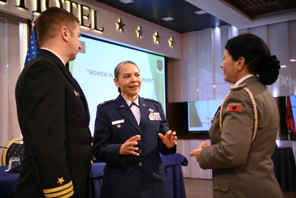 Albanian Armed Forces and New Jersey Guard SPP International Women’s Day Event