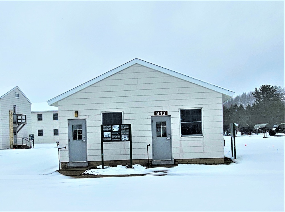 April 2024 snow scenes at Fort McCoy's Commemorative Area