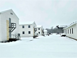 April 2024 snow scenes at Fort McCoy's Commemorative Area