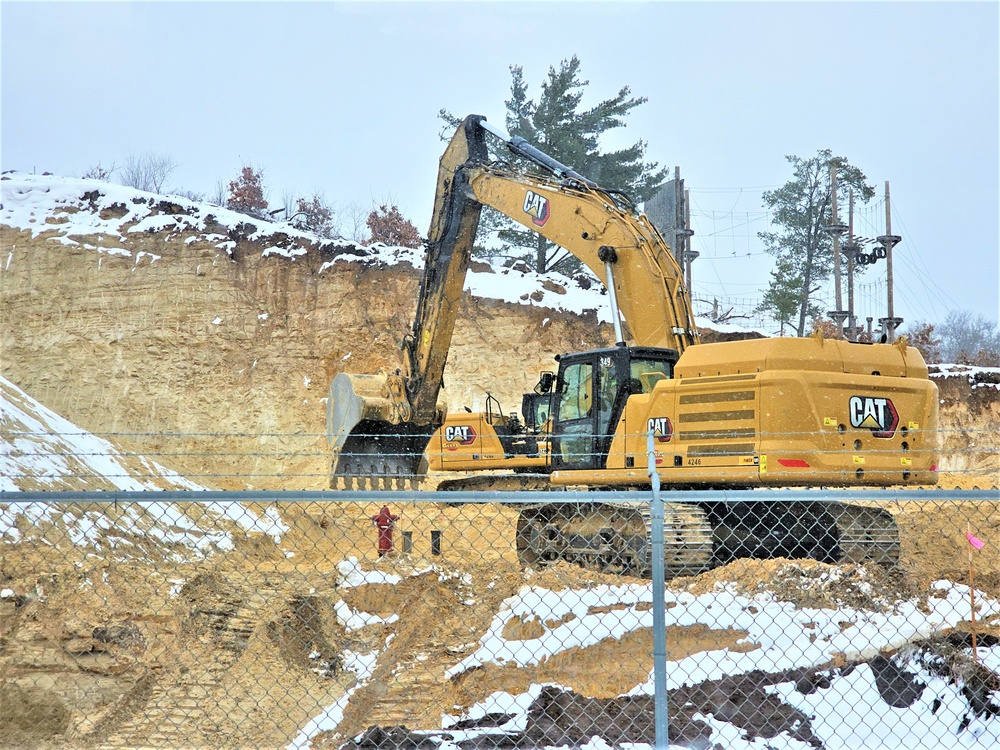 Work underway to install infrastructure for future garrison operations support area at Fort McCoy