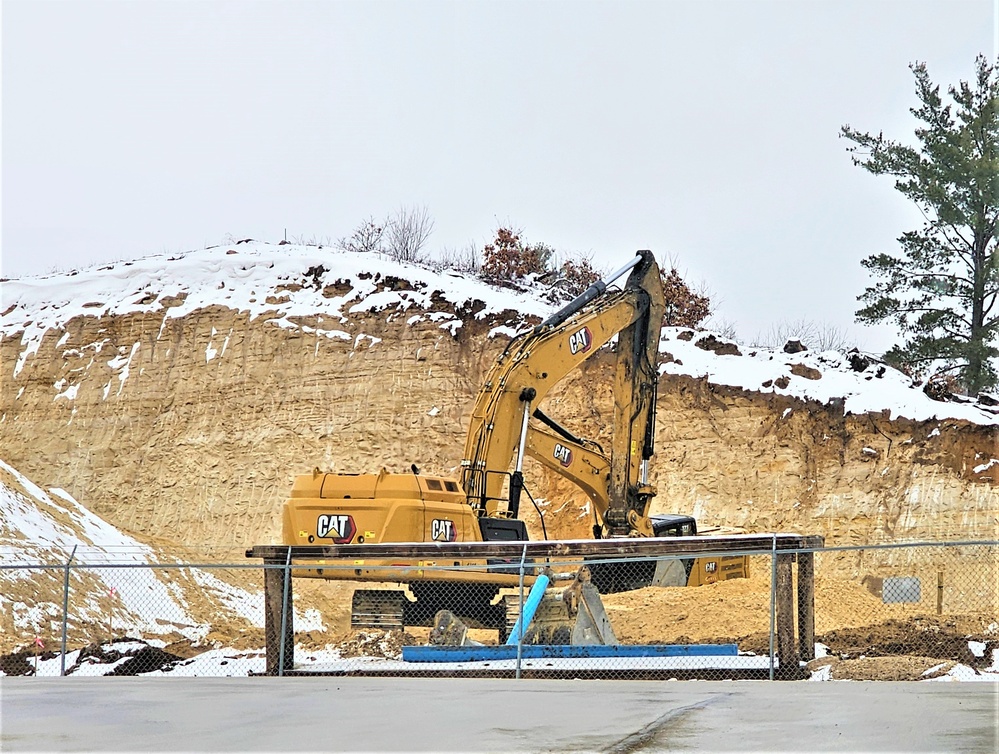 Work underway to install infrastructure for future garrison operations support area at Fort McCoy