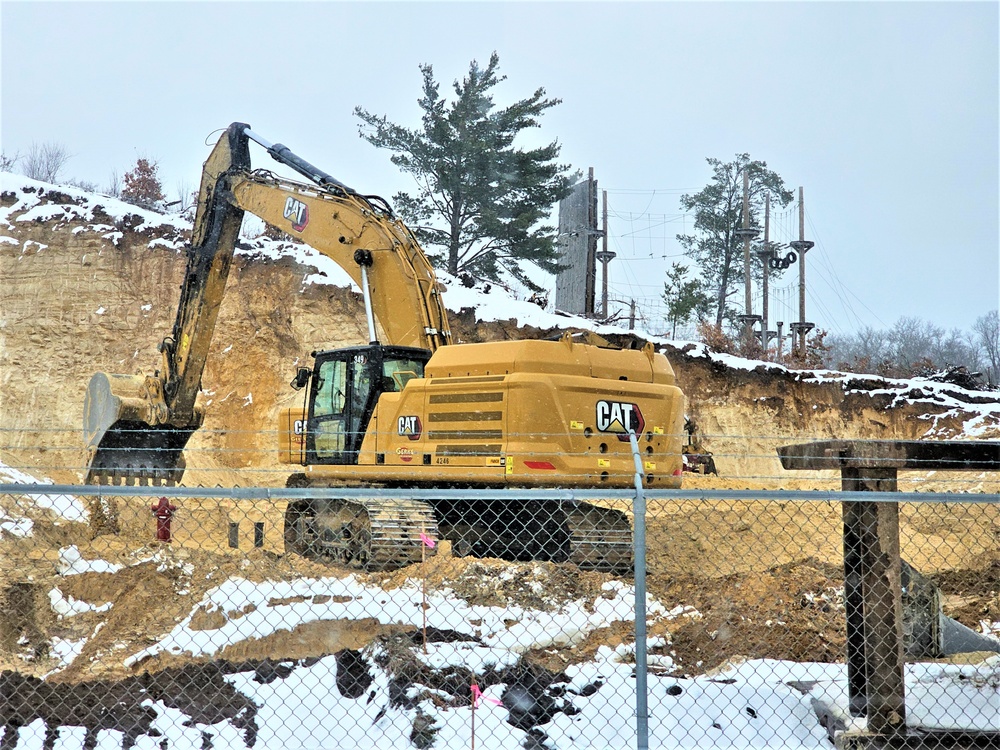 Work underway to install infrastructure for future garrison operations support area at Fort McCoy