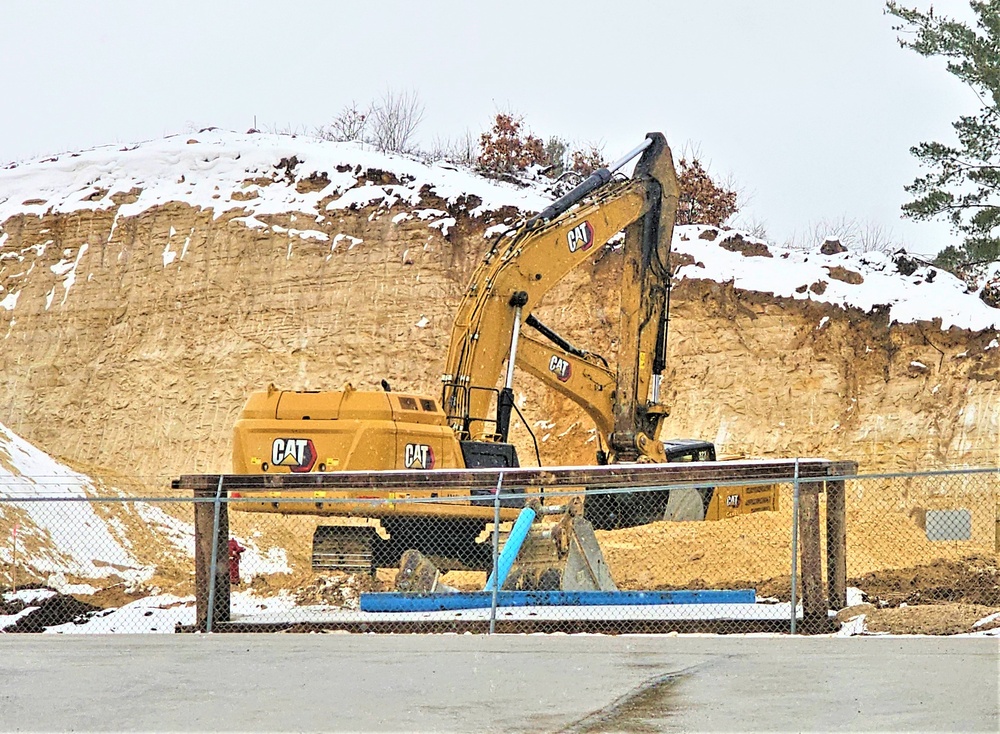 Work underway to install infrastructure for future garrison operations support area at Fort McCoy