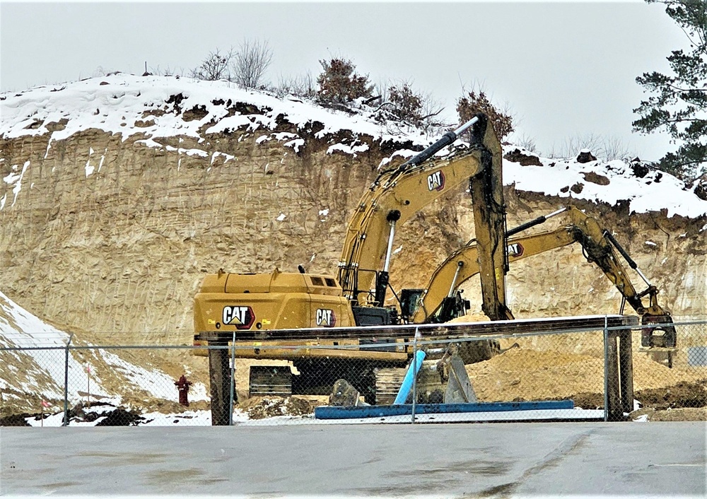 Work underway to install infrastructure for future garrison operations support area at Fort McCoy