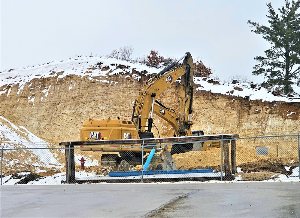 Work underway to install infrastructure for future garrison operations support area at Fort McCoy