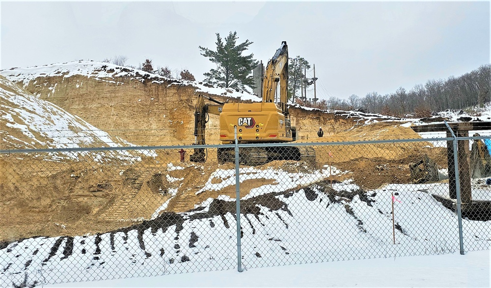 Work underway to install infrastructure for future garrison operations support area at Fort McCoy