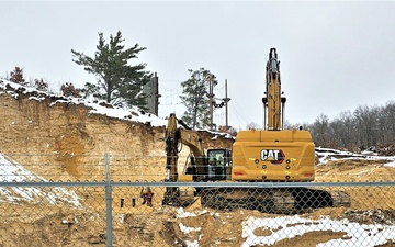 Photo Story: Work underway to install infrastructure for future garrison operations support area at Fort McCoy
