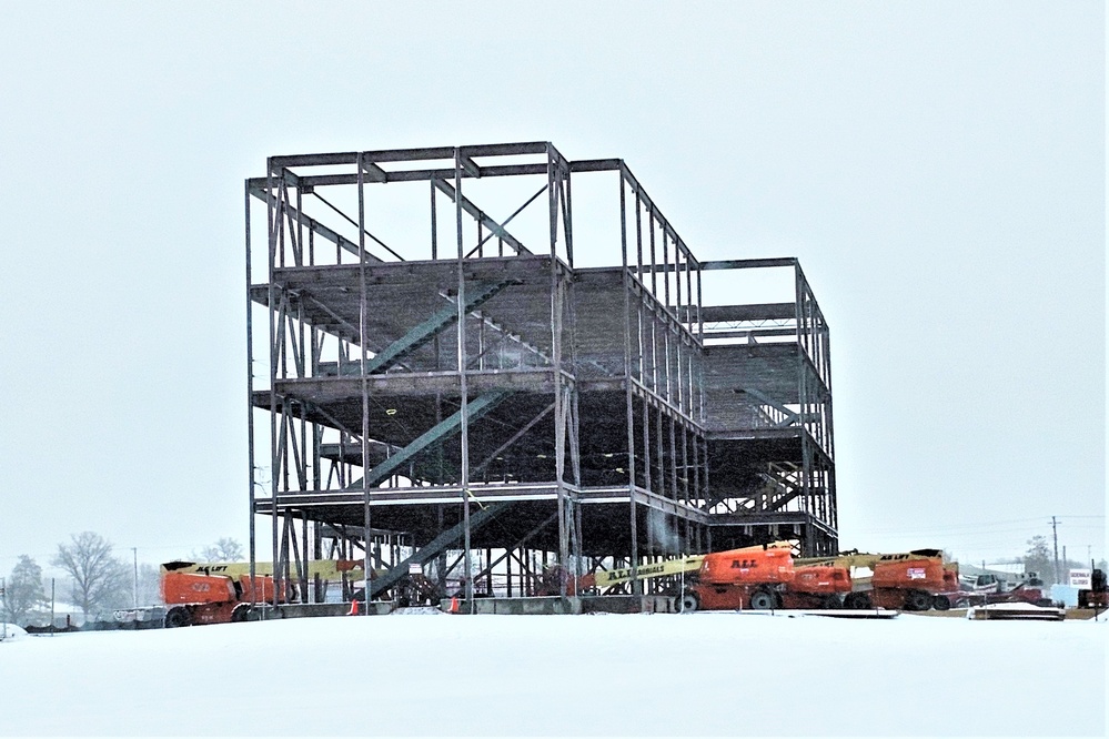 April 2024 barracks construction operations at Fort McCoy