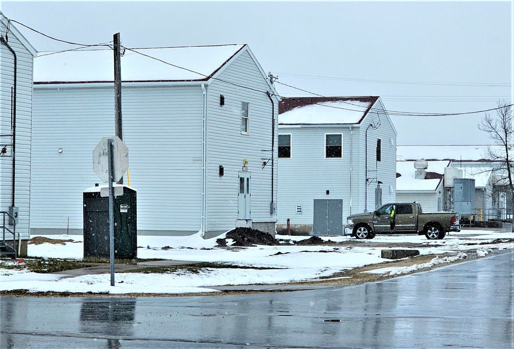 Reset of World War II-era barracks moved in 2023 continues; work nearly complete