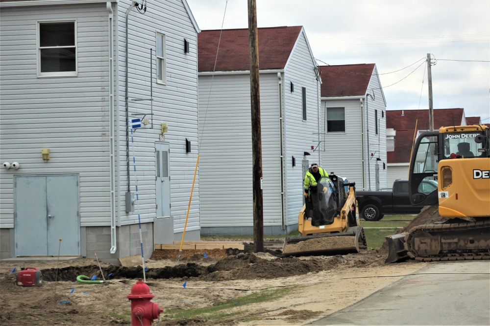 Reset of World War II-era barracks moved in 2023 continues; work nearly complete