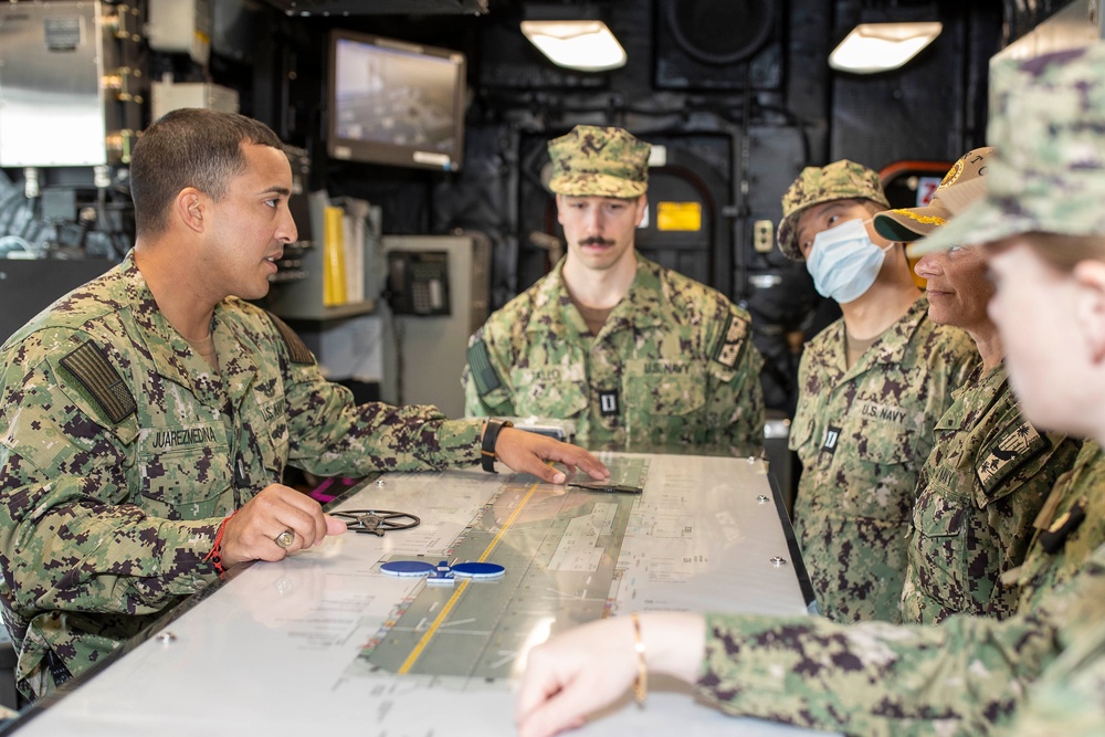 Sailors from Navy Medical Center San Diego Ophthalmology Program tour USS Tripoli