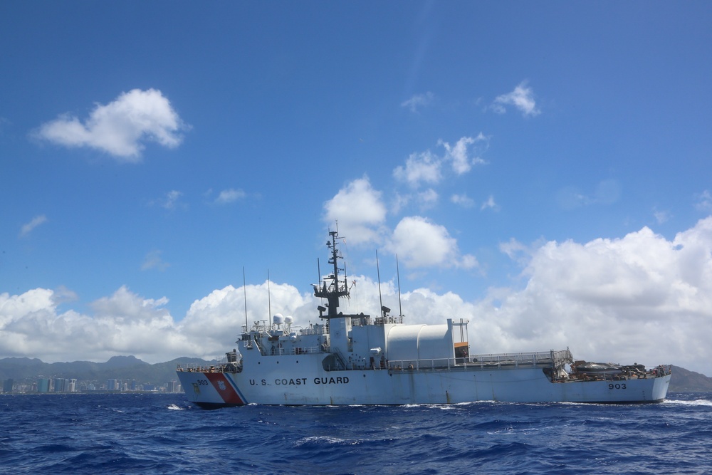 U.S. Coast Guard Cutter Harriet Lane returns to home port in Pearl Harbor after 79-day Operation Blue Pacific patrol