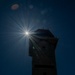 Partial solar eclipse as seen from Travis Air Force Base