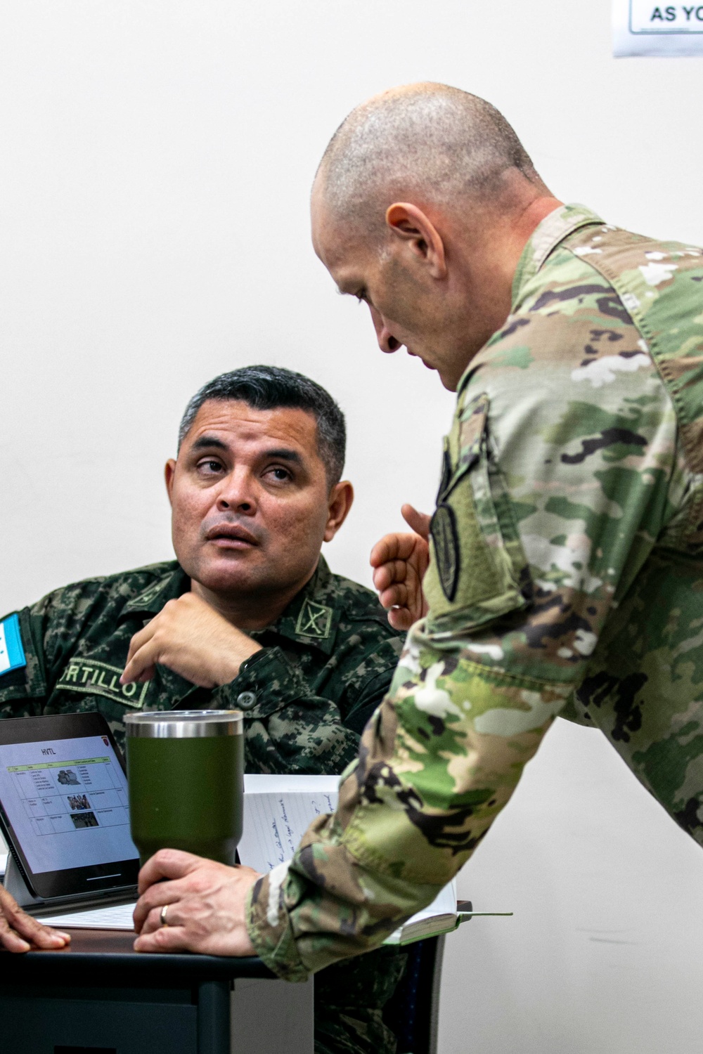 1st Security Force Assistance Brigade discusses military planning with partner nations for exercise CENTAM Guardian 24 phase one