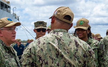 Rear Adm. Richard Seif visits USS Frank Cable