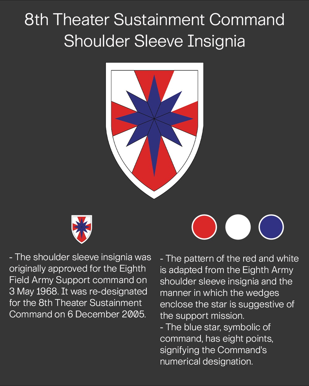 8th Theater Sustainment Command Shoulder Sleeve Insignia