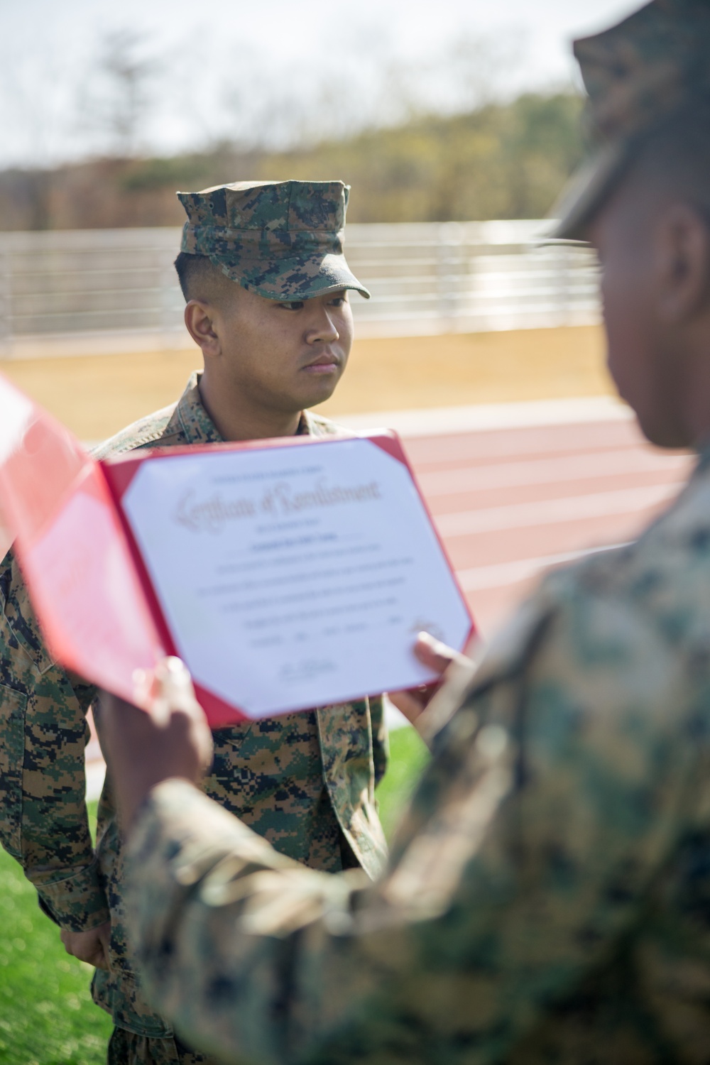 Cpl. Zen Tuang Reenlistment Ceremony