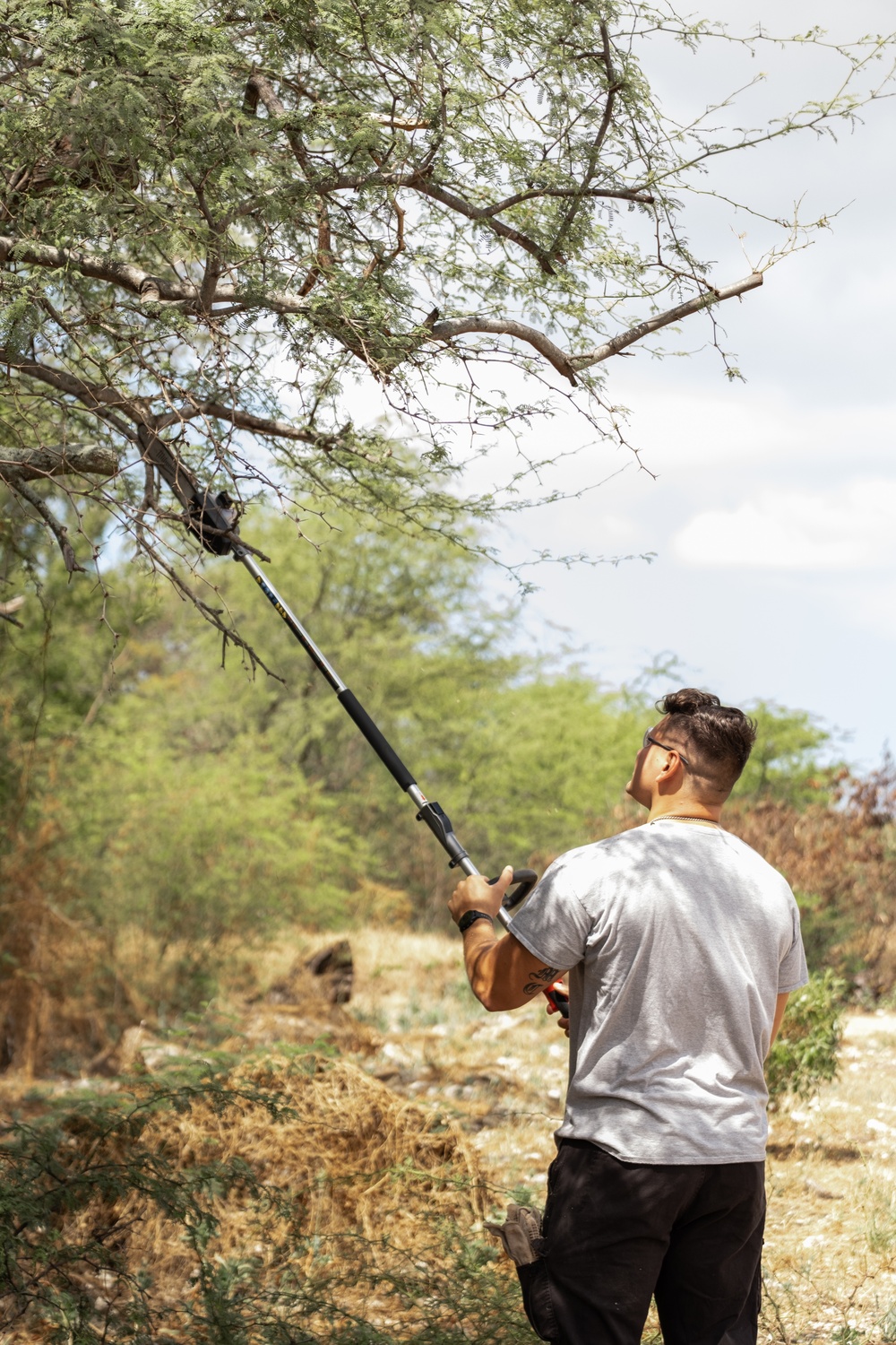 Helping Hands Preserve and Protect: PRTF Staff Remove Invasive Trees at Kalaeloa Heritage Park