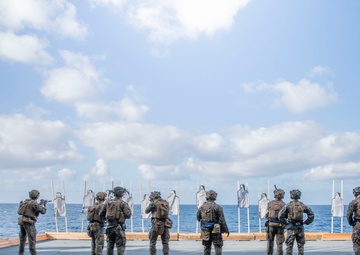 BLT 1/5 Conducts At-Sea Deck Shoot